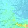 Pontevedra topographic map, elevation, terrain