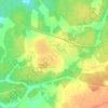 Кипрево topographic map, elevation, terrain