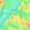 Parco del Ninfeo topographic map, elevation, terrain