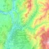 Bucaramanga topographic map, elevation, terrain