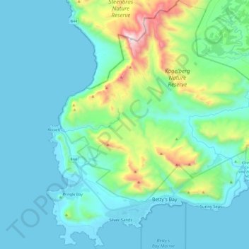 Overstrand Ward 10 topographic map, elevation, terrain