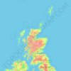 Scozia topographic map, elevation, terrain