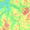 Town of Bedford topographic map, elevation, terrain