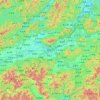 Jinhua topographic map, elevation, terrain