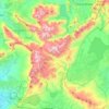 Hottentots-Holland Nature Reserve topographic map, elevation, terrain