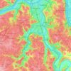 Covington topographic map, elevation, terrain