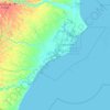 Nova Viçosa topographic map, elevation, terrain