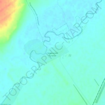 Чувашский Куганак topographic map, elevation, terrain