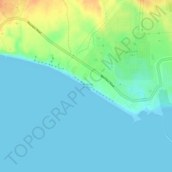 Cape Mount Beach topographic map, elevation, terrain