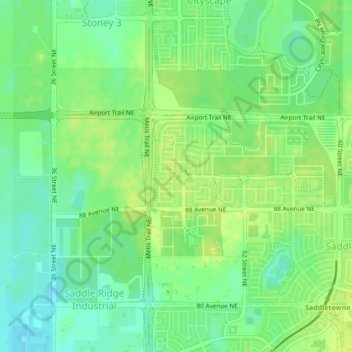 Savanna Park topographic map, elevation, terrain
