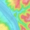 Marksburg topographic map, elevation, terrain