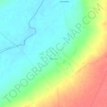 Чишма topographic map, elevation, terrain