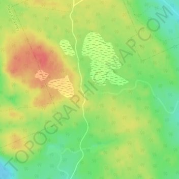 Tent Lake topographic map, elevation, terrain
