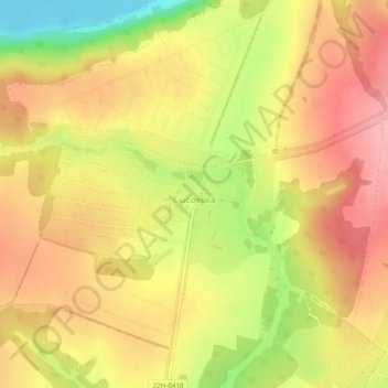 Сысоевка topographic map, elevation, terrain