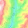 Rifle Mountain Park topographic map, elevation, terrain