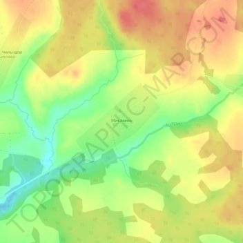 Микляево topographic map, elevation, terrain