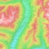 Val Rendena topographic map, elevation, terrain