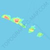 Aran Islands topographic map, elevation, terrain