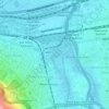 Liesbeeck River topographic map, elevation, terrain