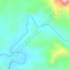 Mzimvubu topographic map, elevation, terrain