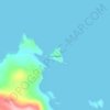 Isla Freycinet topographic map, elevation, terrain