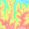 Thompson Hollow topographic map, elevation, terrain