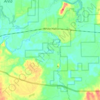 White Hall topographic map, elevation, terrain