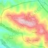 Yitzhar topographic map, elevation, terrain