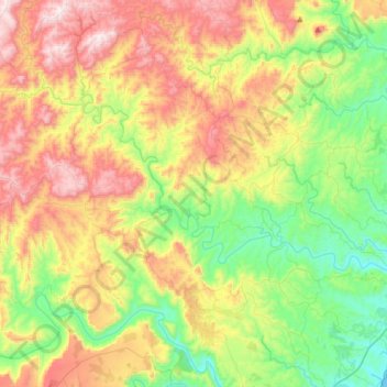 Mzumbe topographic map, elevation, terrain