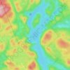 Lac à la Pêche topographic map, elevation, terrain