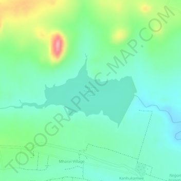 Negomo Irrigation Dam topographic map, elevation, terrain