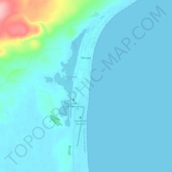 Оссора topographic map, elevation, terrain