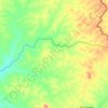 Garamba topographic map, elevation, terrain