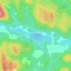 Lac Clark topographic map, elevation, terrain