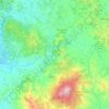 Val d'Orcia topographic map, elevation, terrain