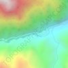 海螺沟 topographic map, elevation, terrain