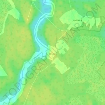 Якимово topographic map, elevation, terrain