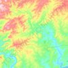 Chalumna River topographic map, elevation, terrain