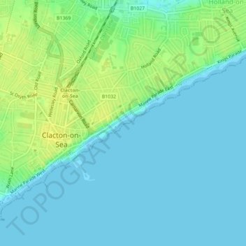 St Paul's Bay topographic map, elevation, terrain
