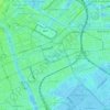 Oosterpark topographic map, elevation, terrain