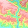 Keurboomsriver Nature Reserve topographic map, elevation, terrain