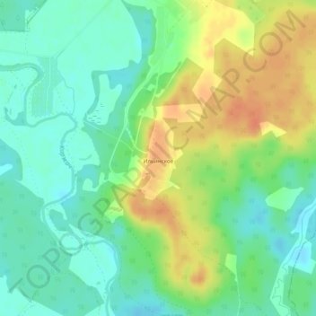 Ильинское topographic map, elevation, terrain