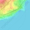 Plage du Coulet topographic map, elevation, terrain