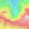 Cirque de Gavarnie topographic map, elevation, terrain