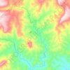 Mdloti topographic map, elevation, terrain