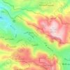 Nablus topographic map, elevation, terrain
