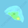 Caringo Island topographic map, elevation, terrain