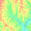 San José topographic map, elevation, terrain