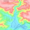 Groot-Brakrivier topographic map, elevation, terrain