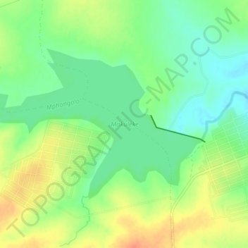 Makuleke topographic map, elevation, terrain